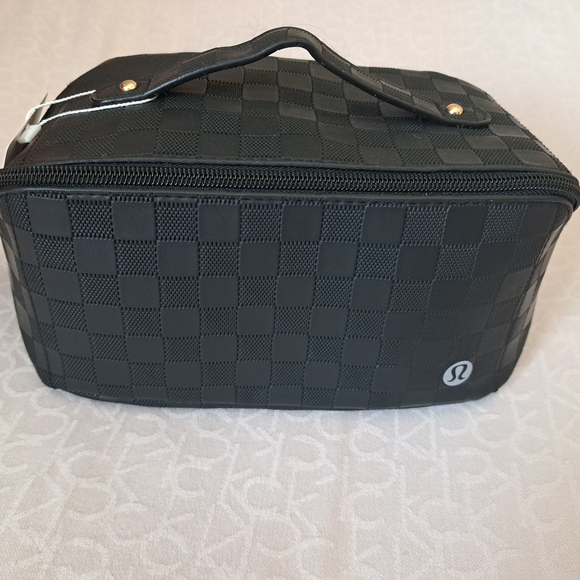 lululemon athletica Handbags - lululemon athletica Black Checkered Toiletry Bag